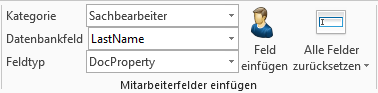 Datenfelder einfügen